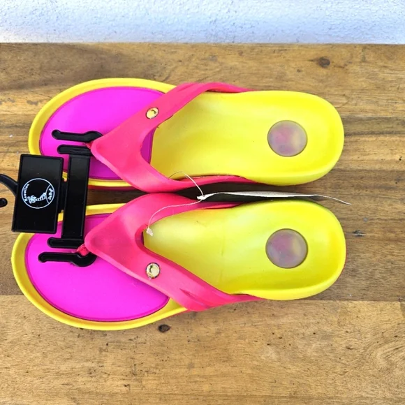 Hawaiian Jellys Ultra Comfort Mango Unisex Sandals Women's Size 8 - Picture 10 of 15